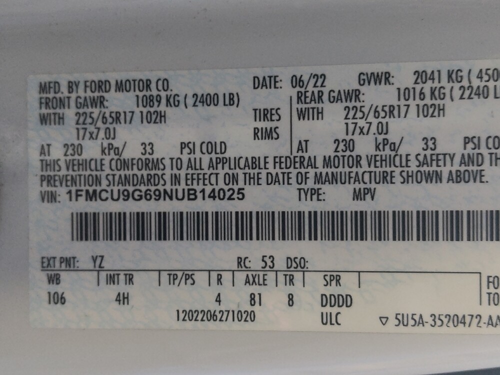 2022 Ford Escape in Round Rock, TX 78664 - 18126159 33