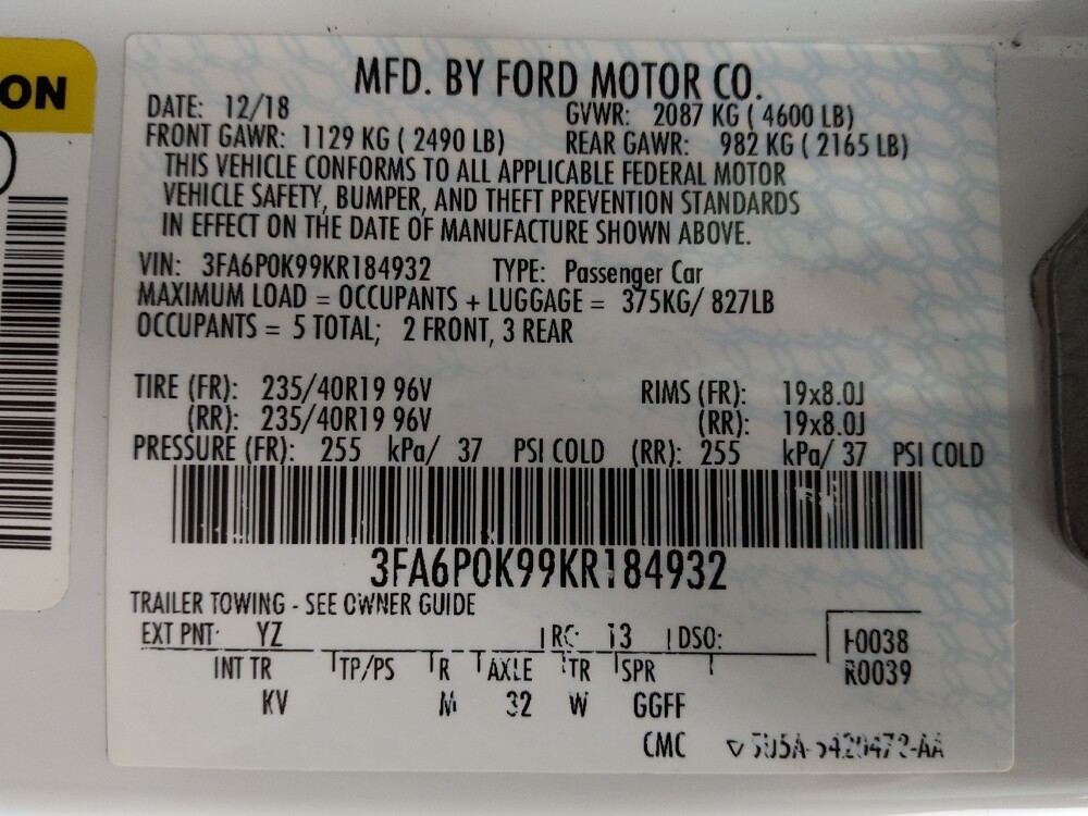 2019 Ford Fusion in St. Louis, MO 63125 - 18126225 33