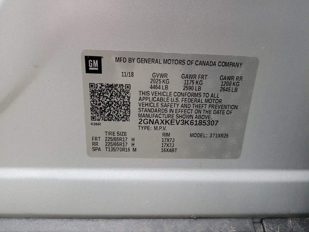 2019 Chevrolet Equinox in Eastpointe, MI 48021 - 18126234 33