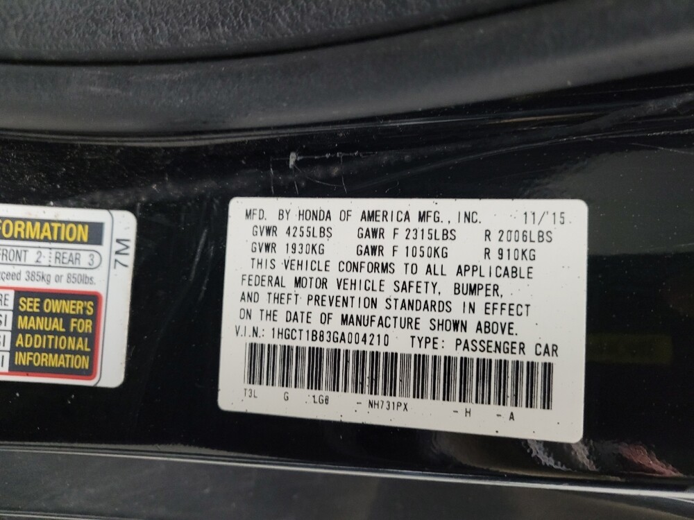 2016 Honda Accord in Taylor, MI 48180 - 18126236 33