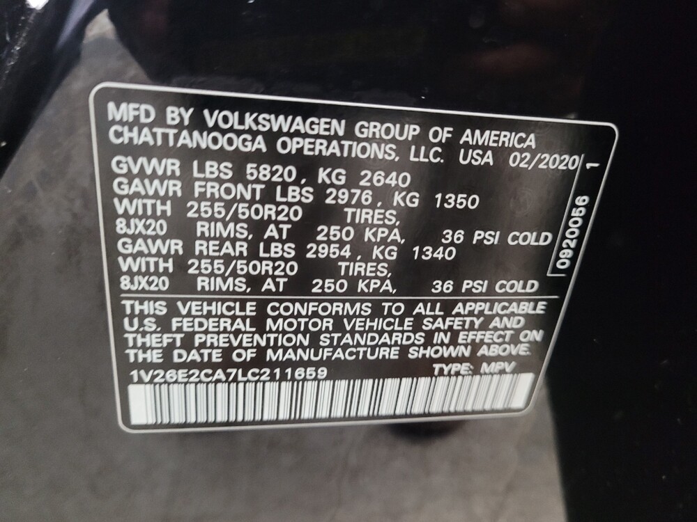 2020 Volkswagen Atlas in Eastpointe, MI 48021 - 18126242 33