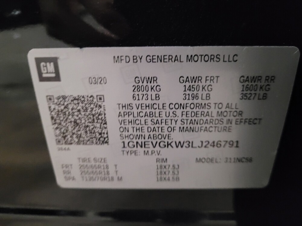 2020 Chevrolet Traverse in Williamstown, NJ 8094 - 18126270 33