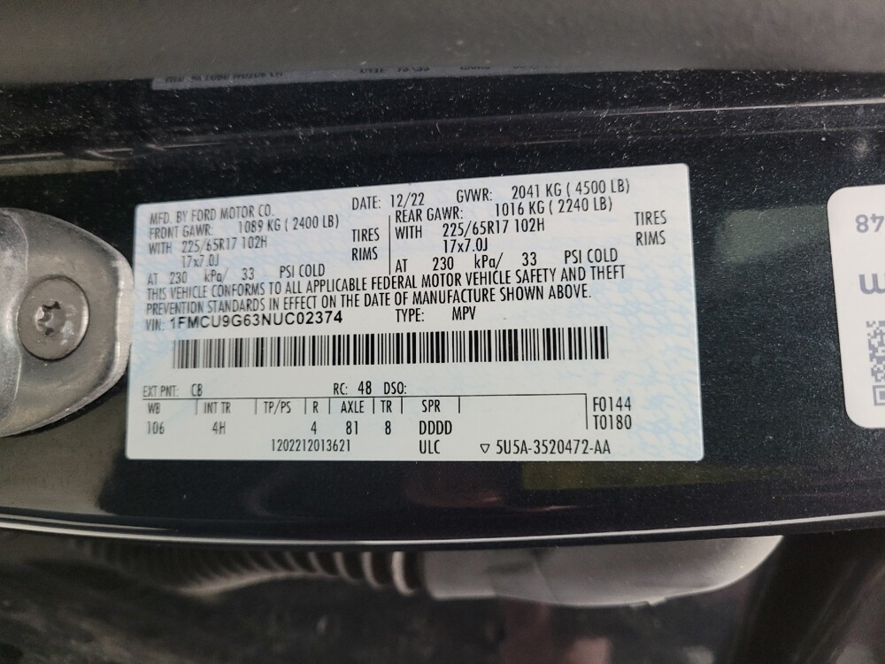 2022 Ford Escape in Eastpointe, MI 48021 - 18126281 33