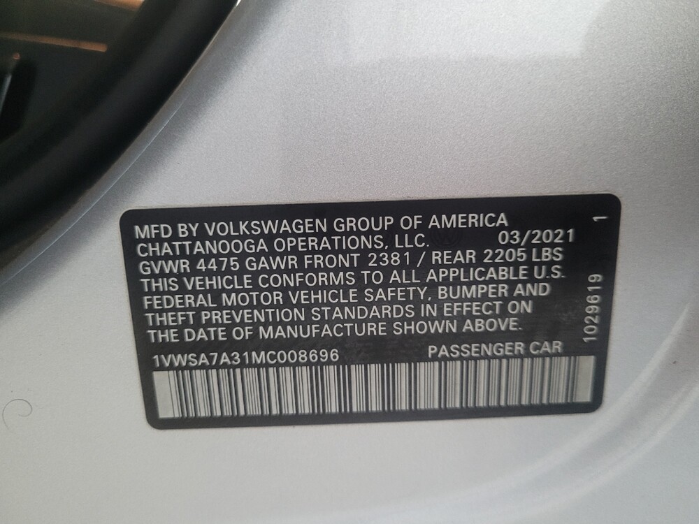 2021 Volkswagen Passat in Marietta, GA 30062 - 18126319 33
