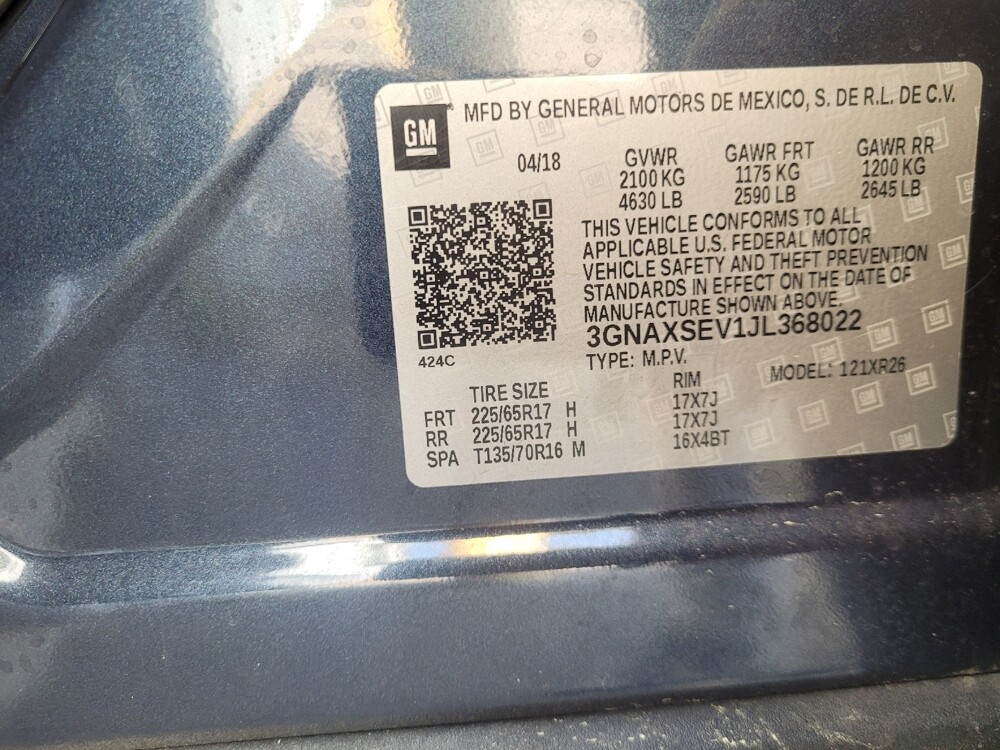 2018 Chevrolet Equinox in Union City, GA 30291 - 18126323 33