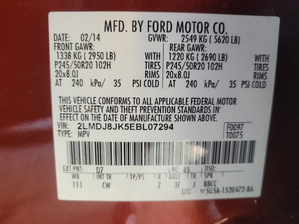 2014 Lincoln MKX in Marietta, GA 30062 - 18126328 33