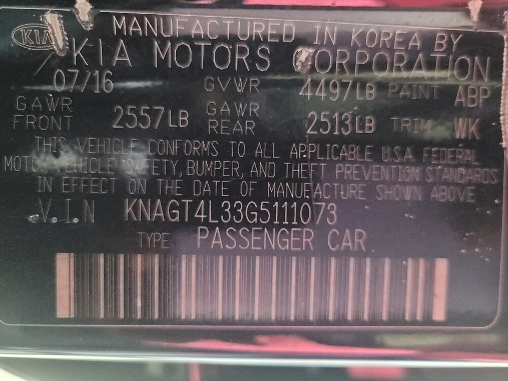 2016 Kia Optima in Augusta, GA 30907 - 18126341 33