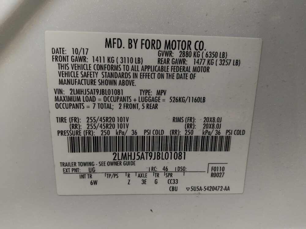 2018 Lincoln MKT in Clearwater, FL 33764 - 18126360 33