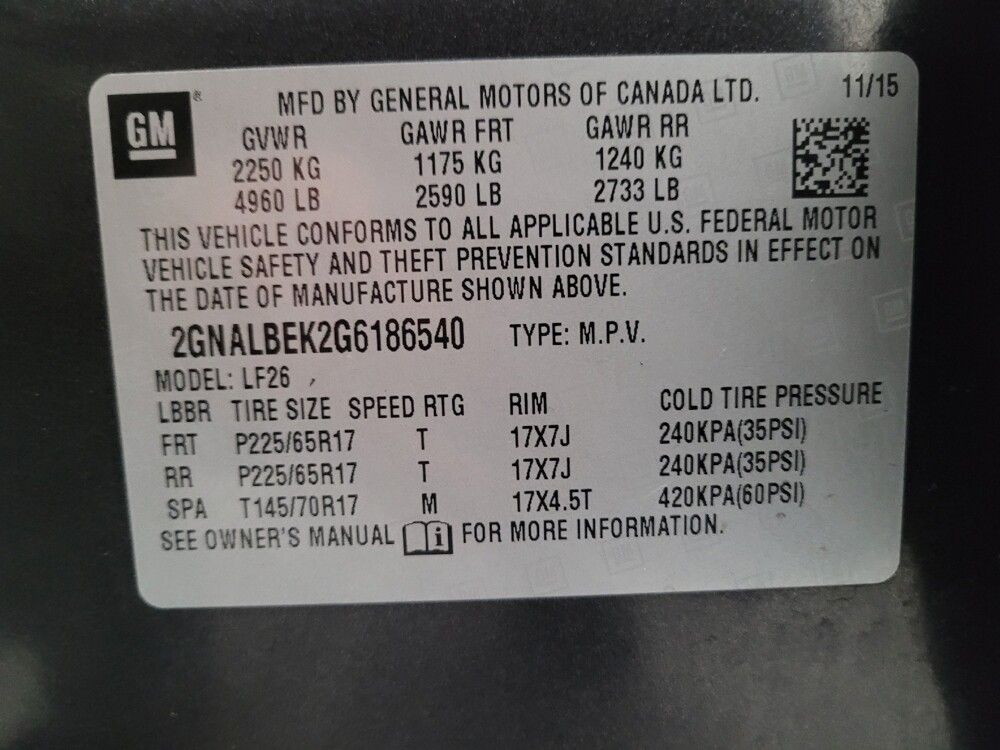 2016 Chevrolet Equinox in Downey, CA 90241 - 18126373 33