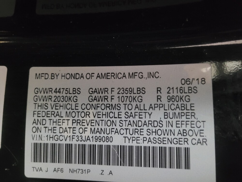 2018 Honda Accord in Pelham, AL 35124 - 18126374 33