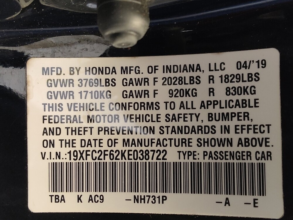 2019 Honda Civic in Temple, TX 76502 - 18126387 33