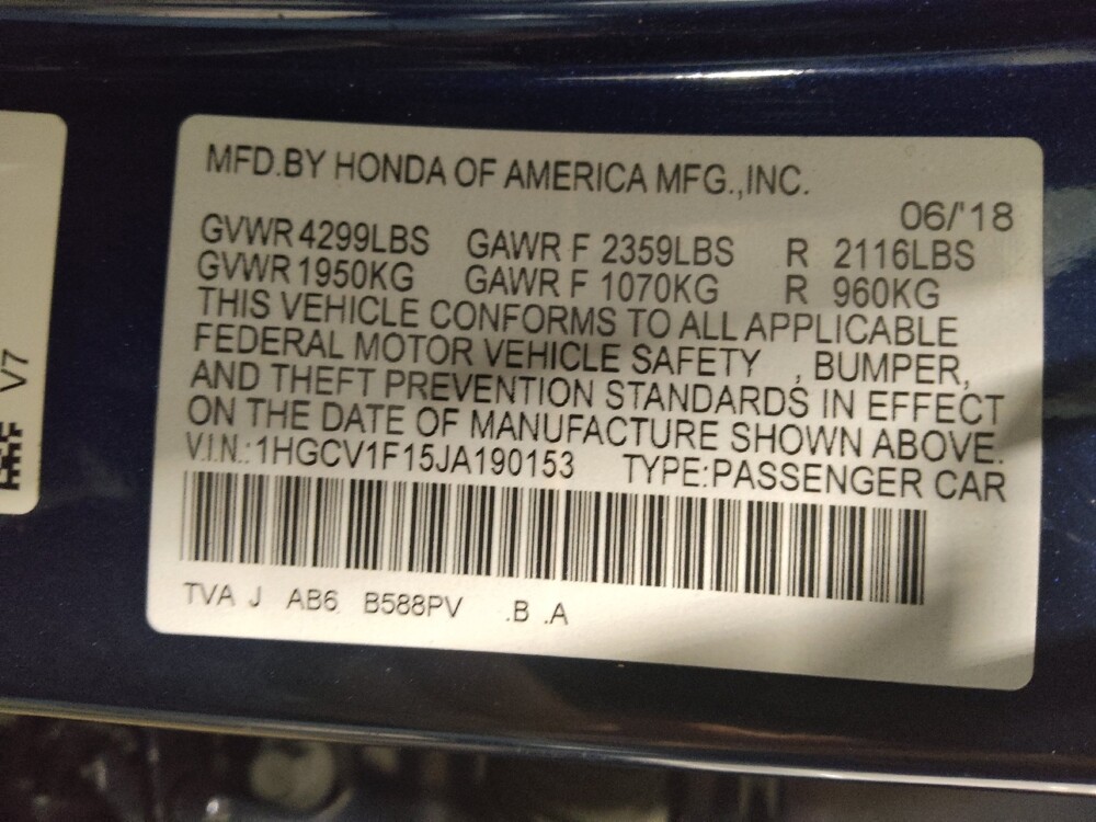 2018 Honda Accord in Lewisville, TX 75067 - 18126423 33