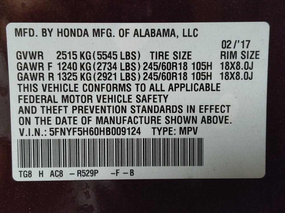 2017 Honda Pilot in West Palm Beach, FL 33409 - 18126531 33