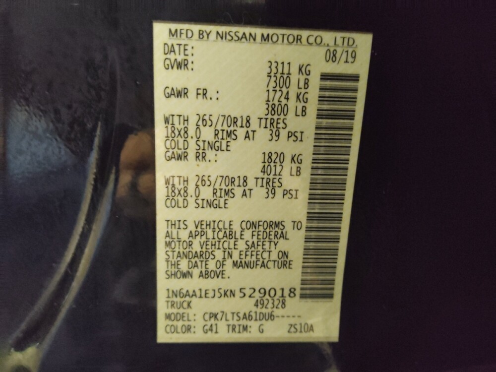 2019 Nissan Titan in Lubbock, TX 79424 - 18126548 33