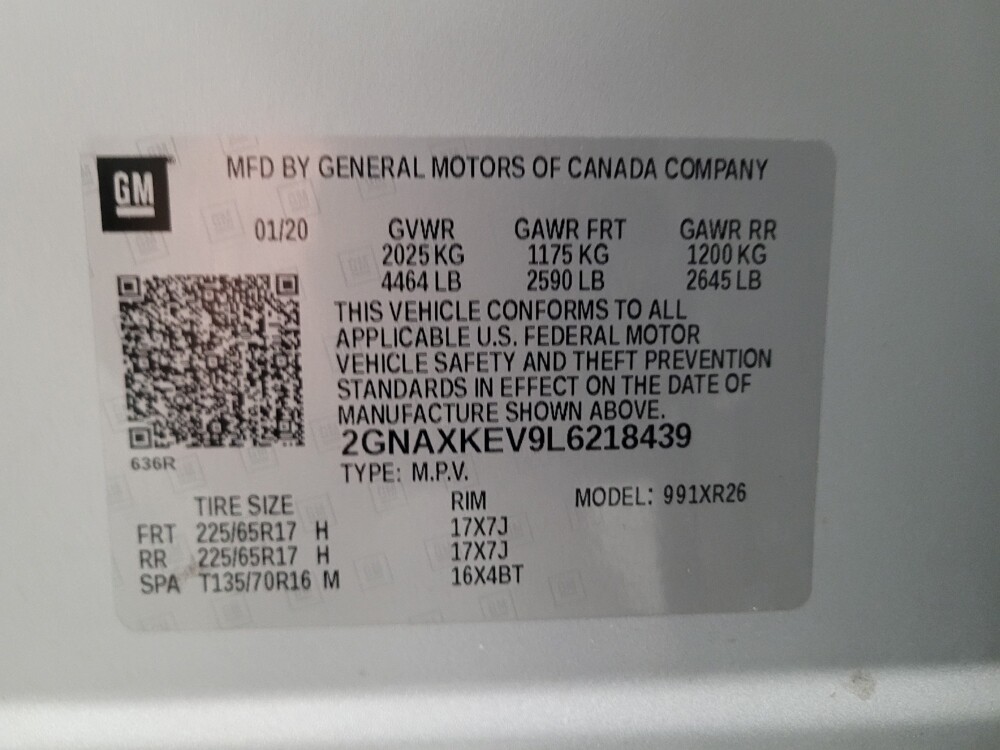 2020 Chevrolet Equinox in Montclair, CA 91763 - 18126551 33