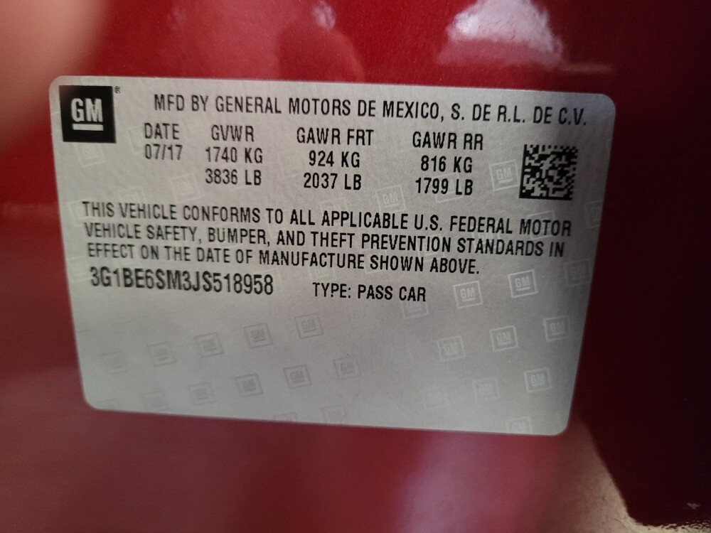 2018 Chevrolet Cruze in Riverside, CA 92504 - 18126625 33