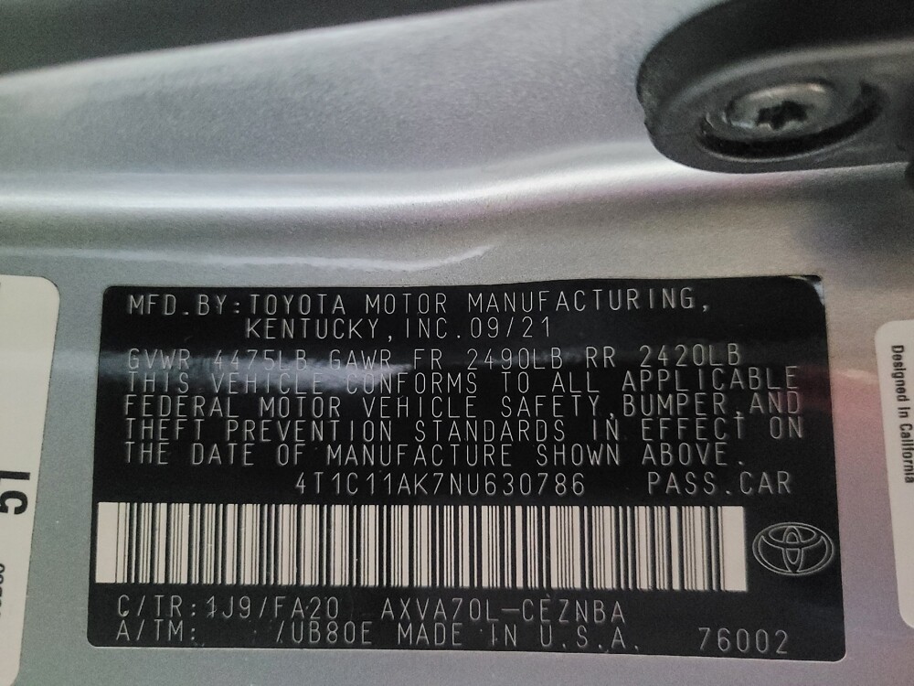 2022 Toyota Camry in Athens, GA 30606 - 18126664 33