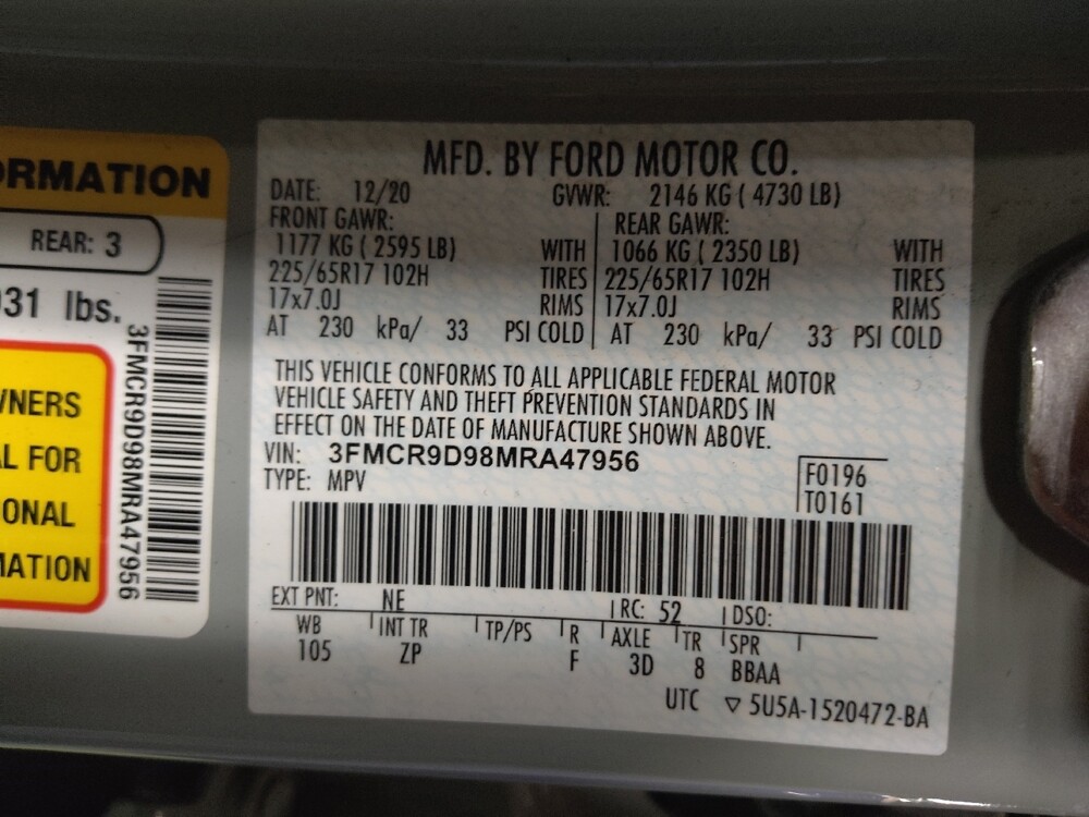 2021 Ford Bronco Sport in Fort Worth, TX 76116 - 18126697 33