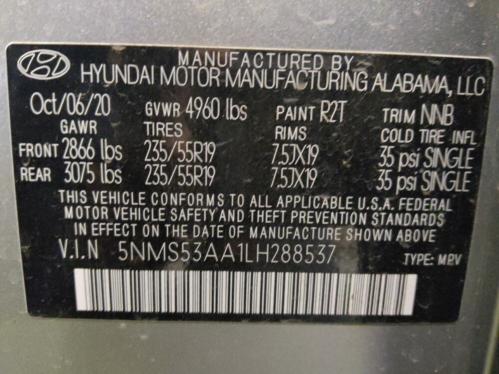 2020 Hyundai Santa Fe in Glendale, AZ 85301 - 18126736 33