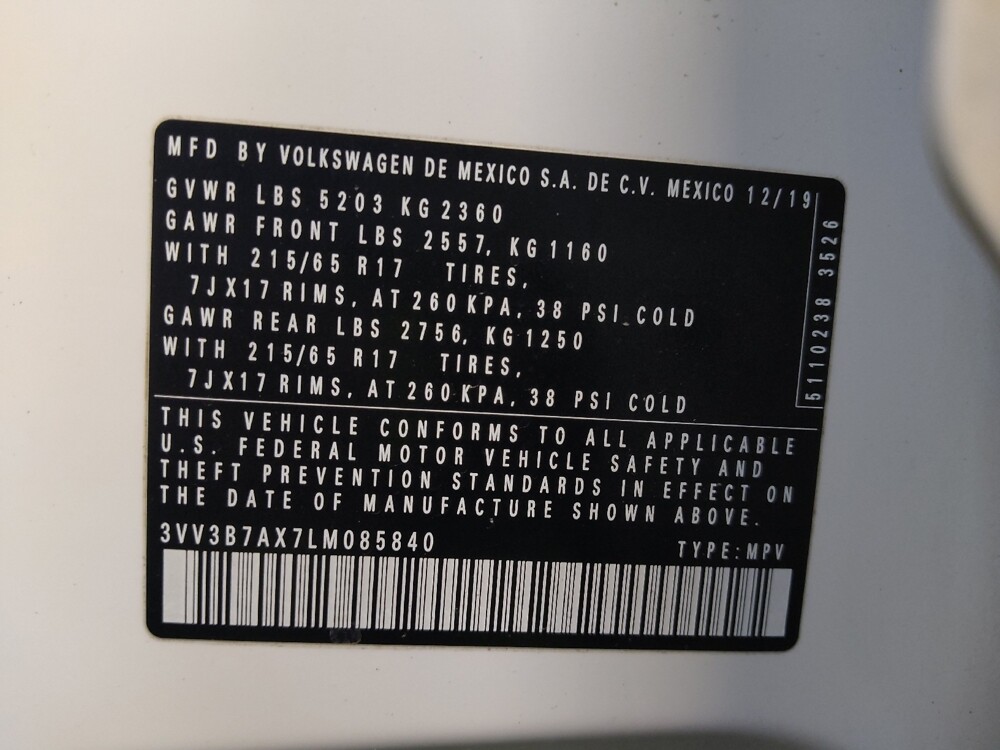 2020 Volkswagen Tiguan in Lakeland, FL 33815 - 18126750 33