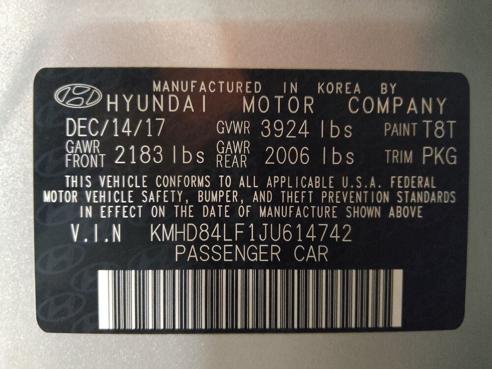 2018 Hyundai Elantra in West Palm Beach, FL 33409 - 18126771 33