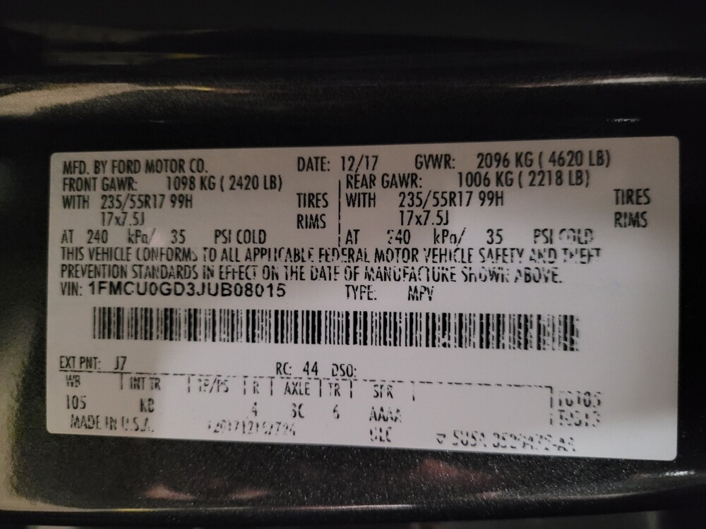 2018 Ford Escape in Sanford, FL 32773 - 18126790 33