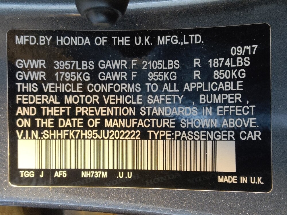 2018 Honda Civic in Orlando, FL 32808 - 18126792 33