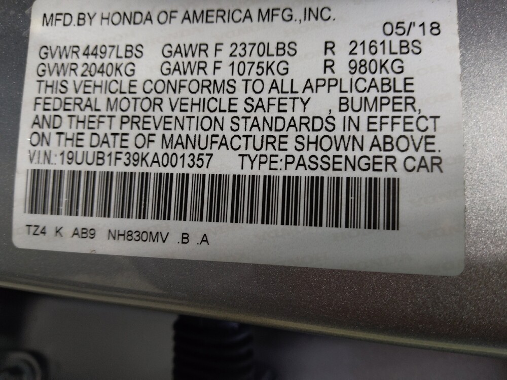 2019 Acura TLX in Charleston, SC 29414 - 18126817 33