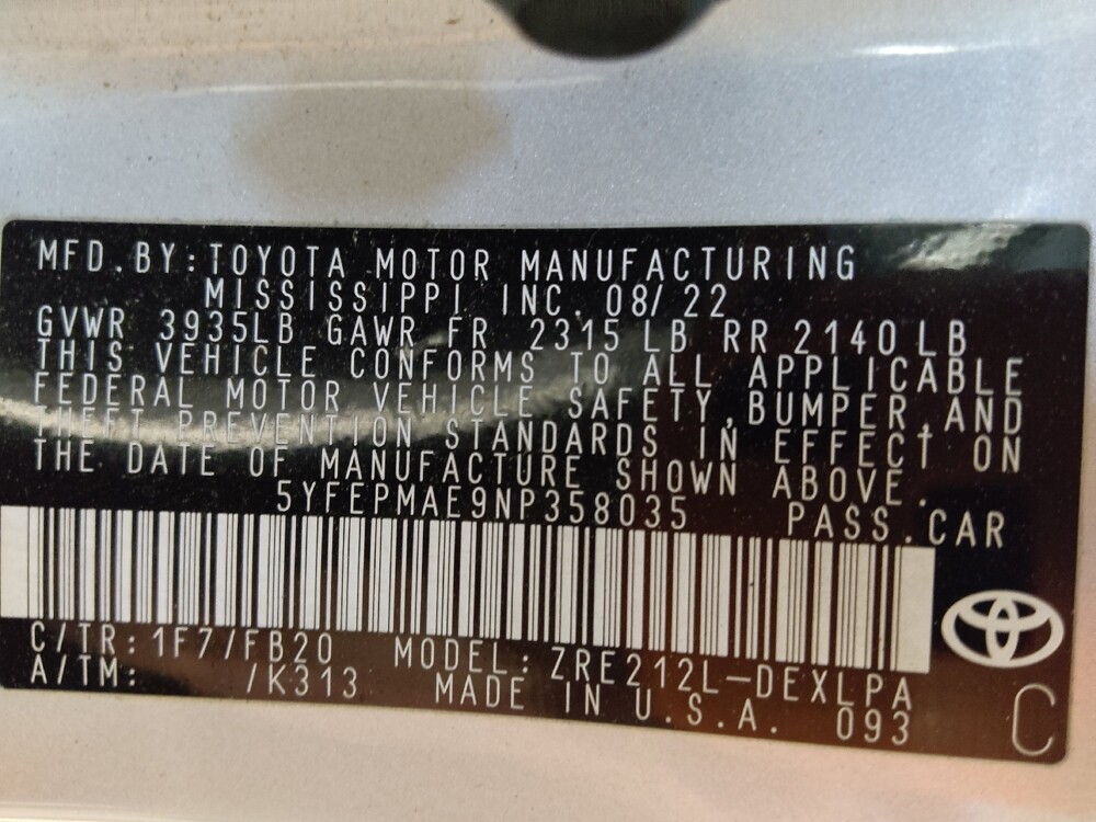 2022 Toyota Corolla in Gastonia, NC 28056 - 18126835 33