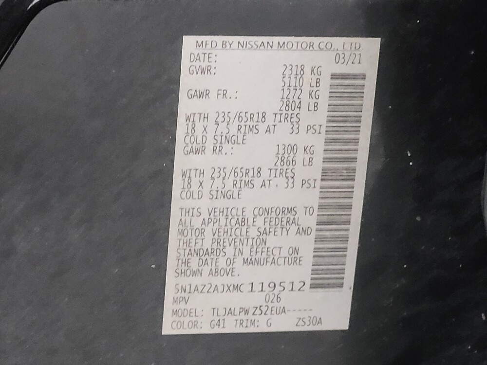 2021 Nissan Murano in Memphis, TN 38128 - 18126879 33