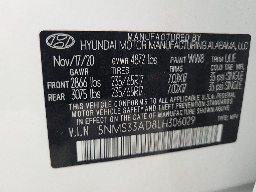 2020 Hyundai Santa Fe in Antioch, TN 37013 - 18126881 33