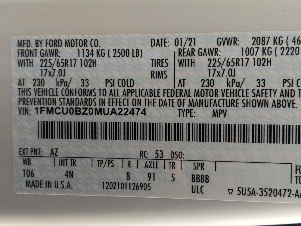 2021 Ford Escape in Tyler, TX 75701 - 18126886 33