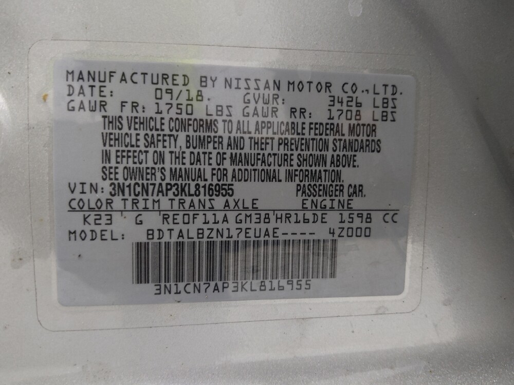 2019 Nissan Versa in Columbus, OH 43231 - 18126916 33