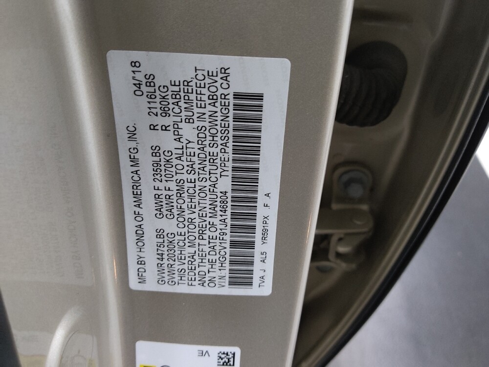 2018 Honda Accord in St. Louis, MO 63136 - 18126971 33