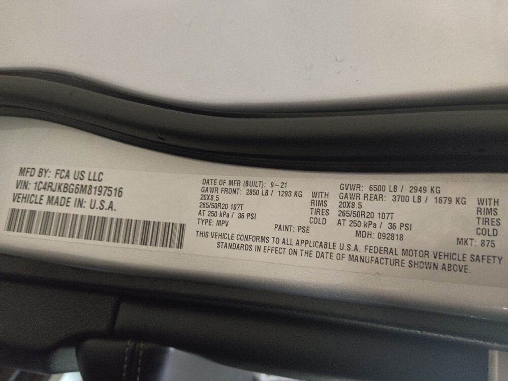 2021 Jeep Grand Cherokee L in Newport News, VA 23601 - 18126973 33