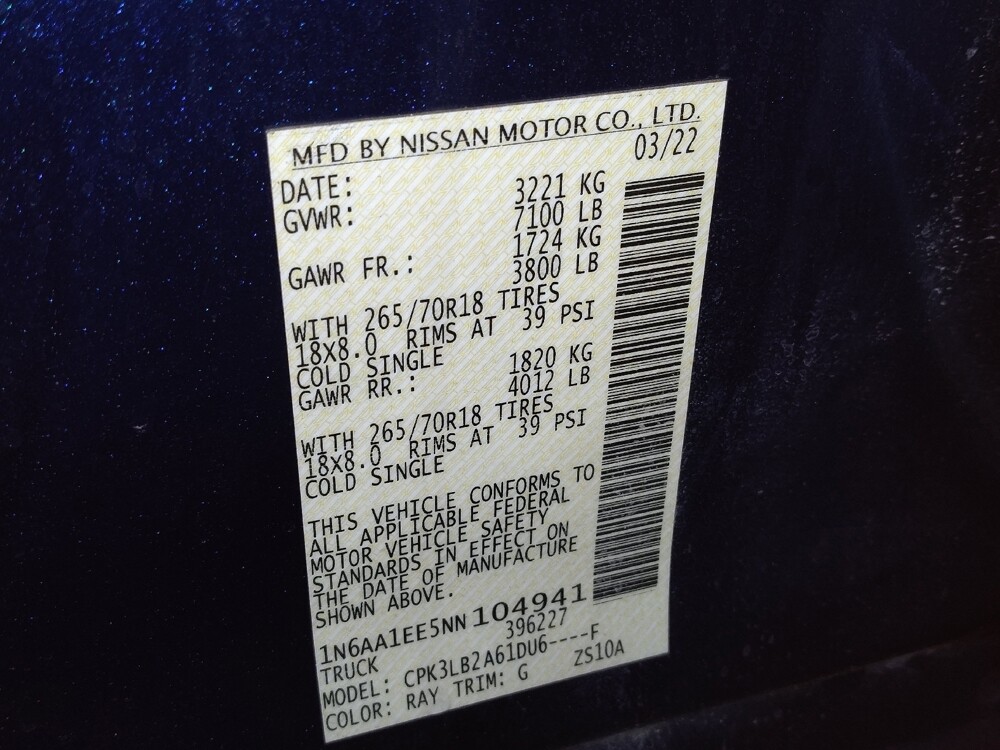 2022 Nissan Titan in Arlington, TX 76011 - 18127204 33