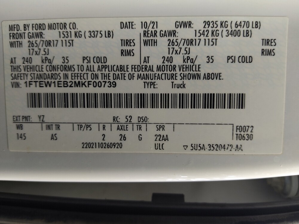 2021 Ford F150 in Tallahassee, FL 32304 - 18127229 33