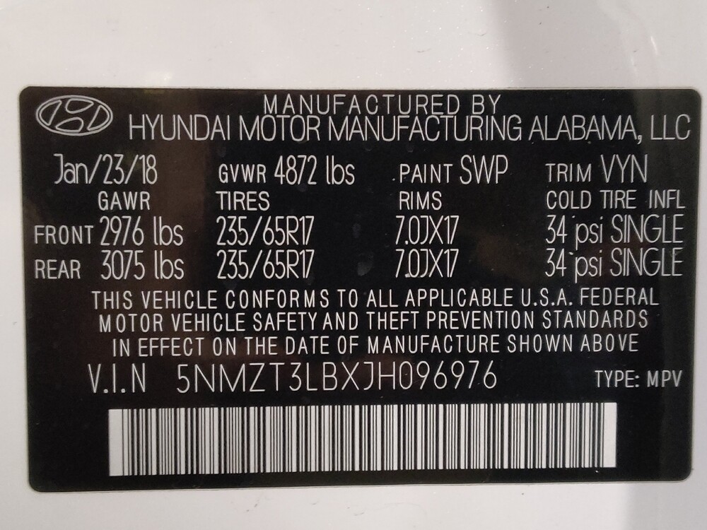 2018 Hyundai Santa Fe in Kissimmee, FL 34744 - 18127255 33