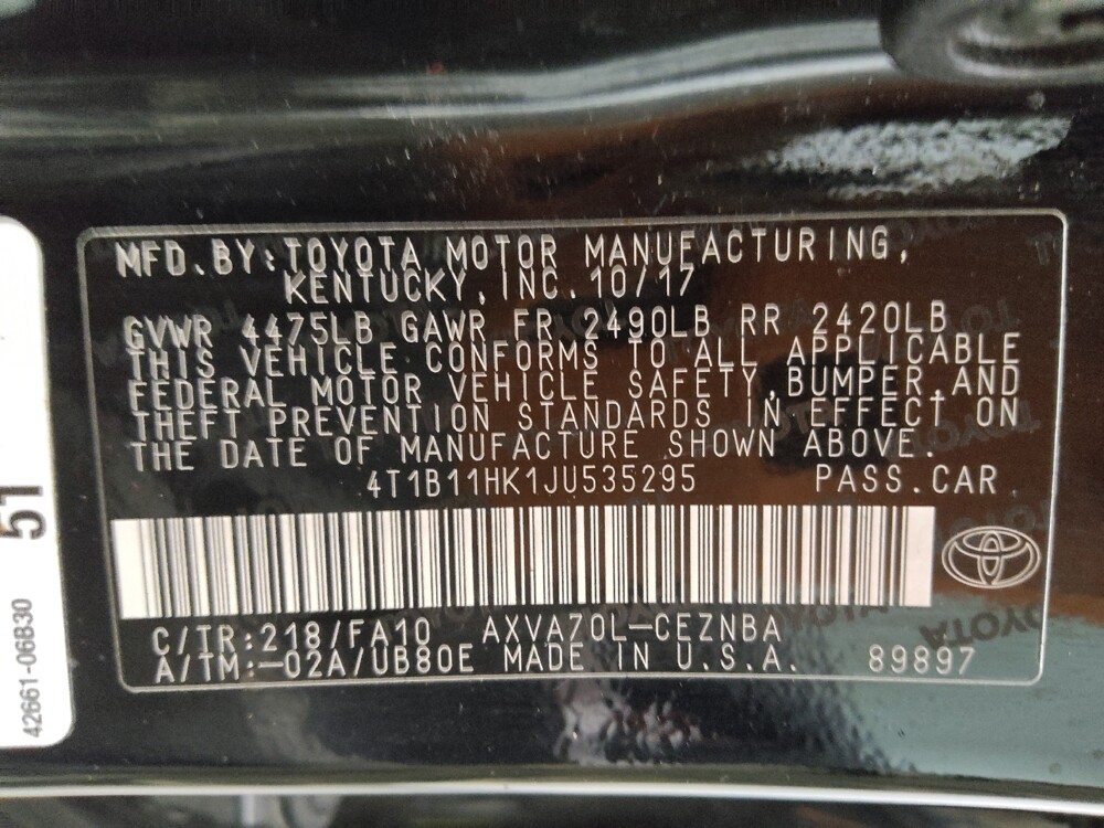 2018 Toyota Camry in Lakewood, CO 80215 - 18127280 33
