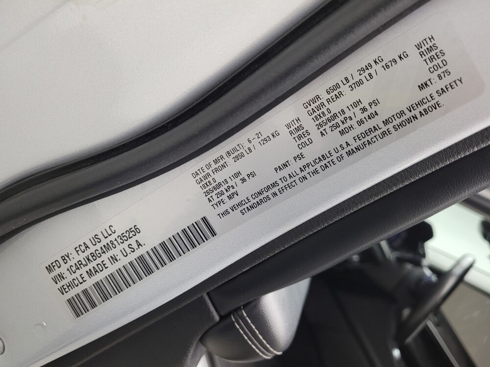 2021 Jeep Grand Cherokee L in Eastpointe, MI 48021 - 18127393 33