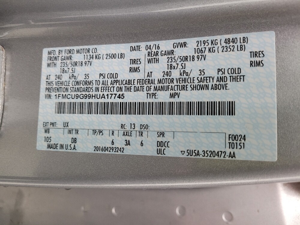 2017 Ford Escape in Taylor, MI 48180 - 18127398 33