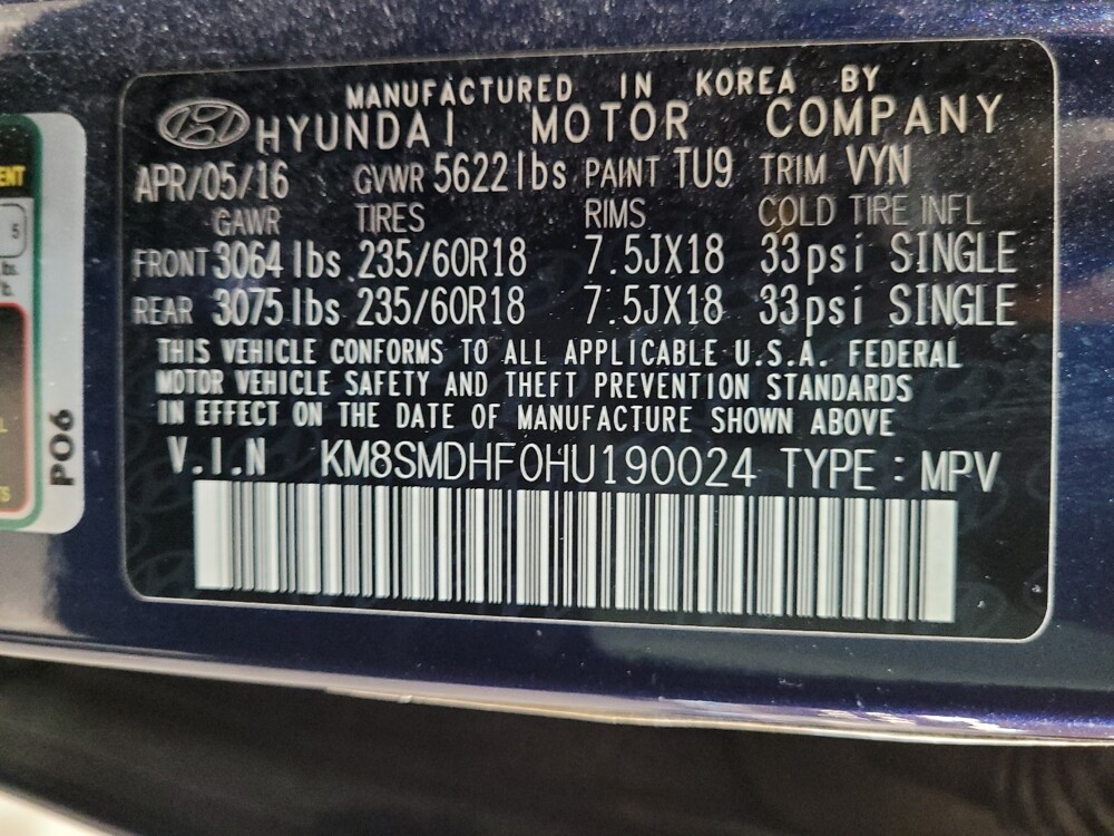 2017 Hyundai Santa Fe in Torrance, CA 90504 - 18127446 33