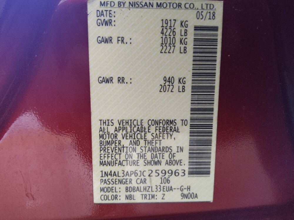 2018 Nissan Altima in Knoxville, TN 37923 - 18127476 33