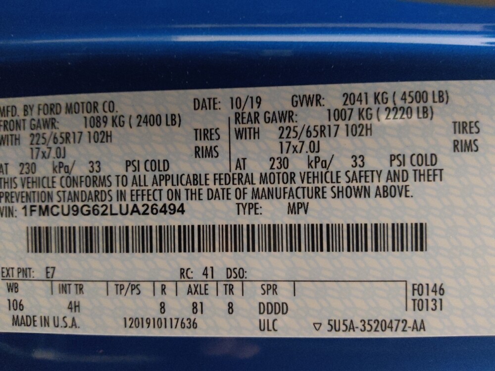 2020 Ford Escape in Chandler, AZ 85225 - 18127524 33