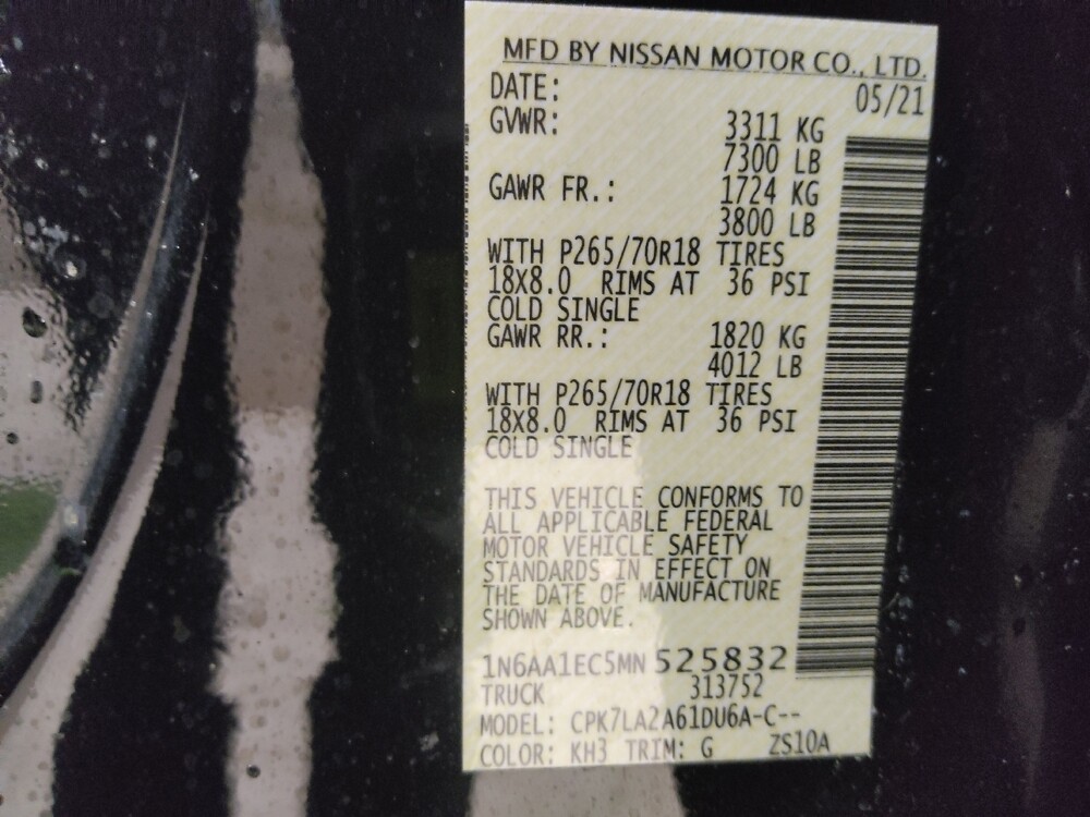 2021 Nissan Titan in Tampa, FL 33612 - 18127543 33