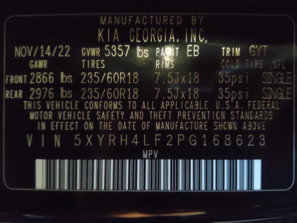 2023 Kia Sorento in Savannah, GA 31419 - 18127588 33