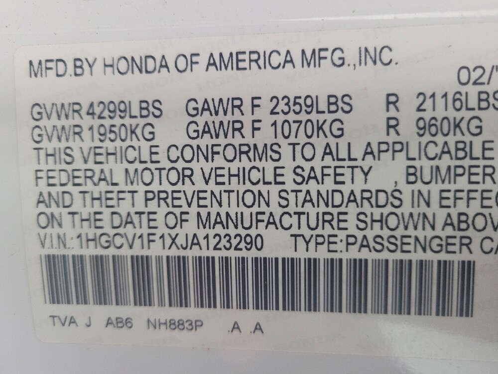 2018 Honda Accord in Pelham, AL 35124 - 18127635 33