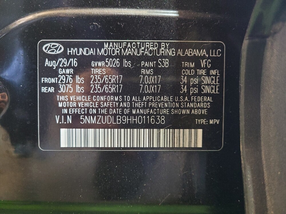 2017 Hyundai Santa Fe in Louisville, KY 40258 - 18127672 33