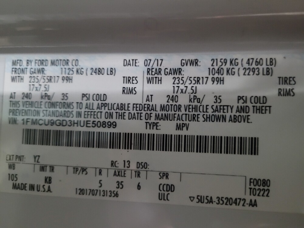 2017 Ford Escape in Owings Mills, MD 21117 - 18127723 33