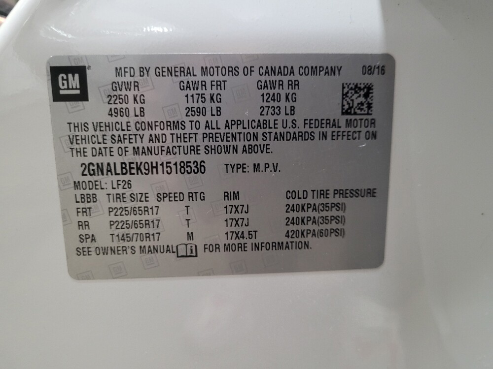 2017 Chevrolet Equinox in New Castle, DE 19720 - 18127730 33